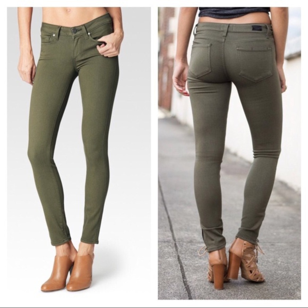 26 Paige Olive Verdugo Ankle Jeans Nwot